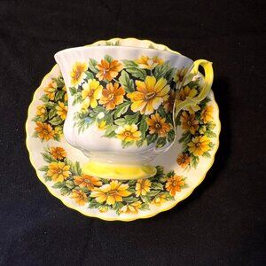 Royal Albert Bone China Cup and Saucer - Marguerite
